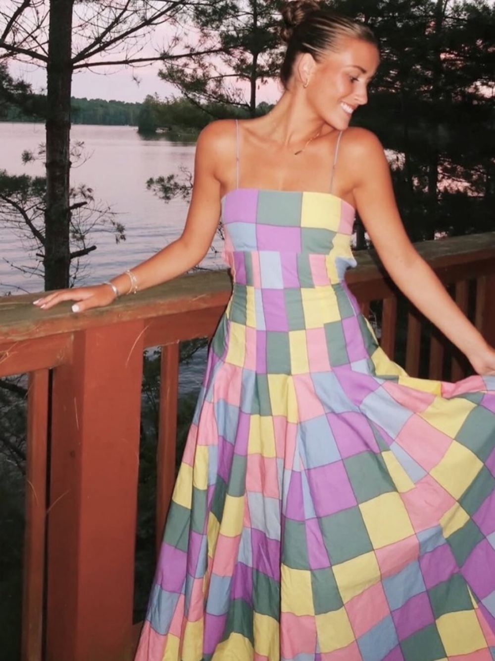 ▪️S/W/F Bandeau Spaghetti Strap Maxi Dress XS